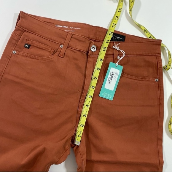 New Adriano Goldschmied Luscious Stretch Sateen Pants Farrah High Rise - Picture 7 of 10